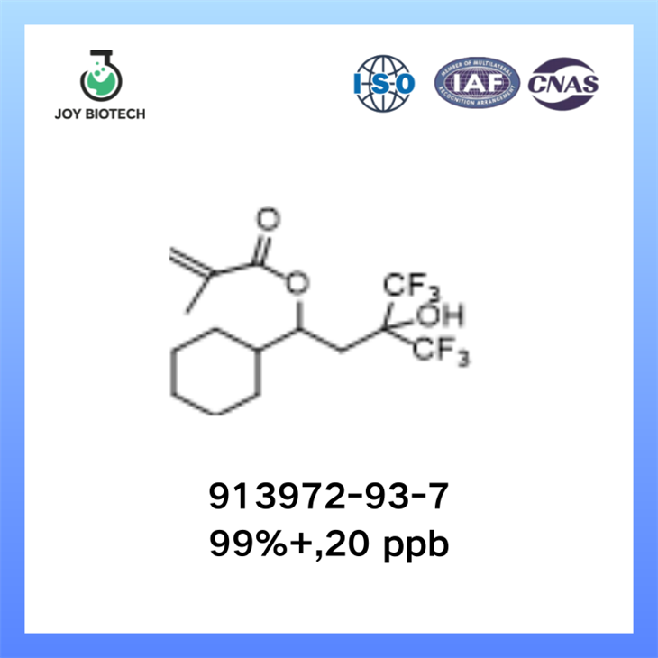 2-propenska kiselina, 2-metil-, 1-cikloheksil-4,4,4-trifluoro-3-hidroksi-3-(trifluorometil)butil estar CAS BR. 913972-93-7